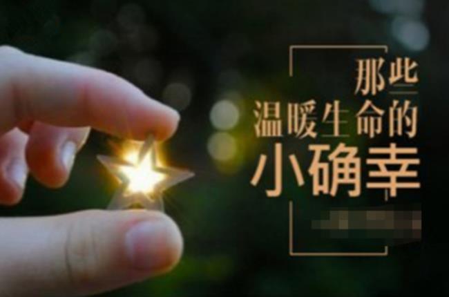 小确幸是什么意思