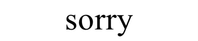 sorry是什么意思