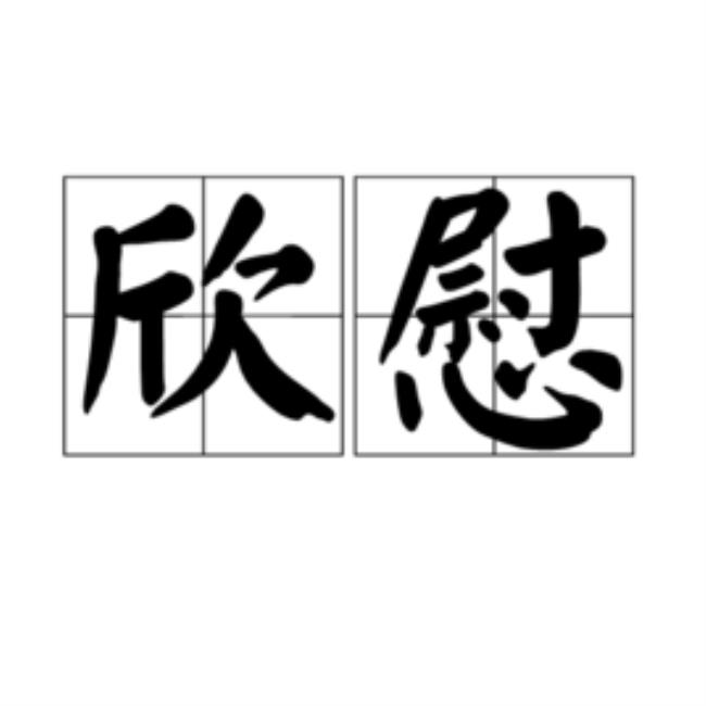 欣慰是什么意思