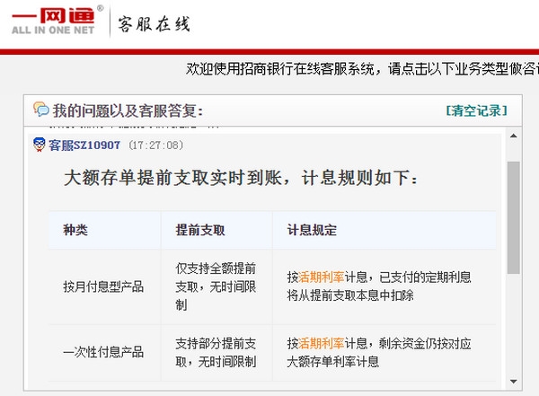 招行大额存单提前支取利息怎么算 不同产品计算标准不同