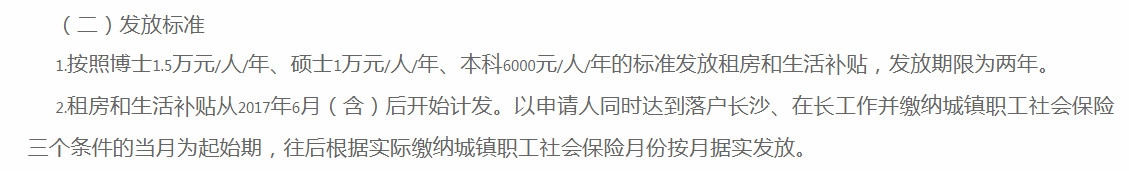 长沙毕业生租房补贴怎么申请 申请条件和方法如下